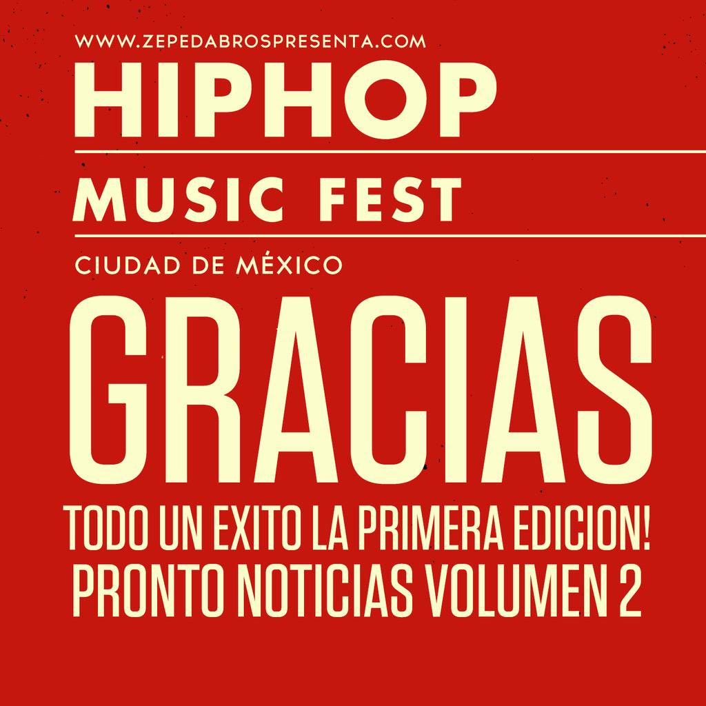 No dejes de seguir la cuenta oficial de #HIPHOPMUSICFEST <a href="/HipHopFestMx/">HIPHOPMUSICFESTmx</a> pues vienen noticias de la 2a edición !