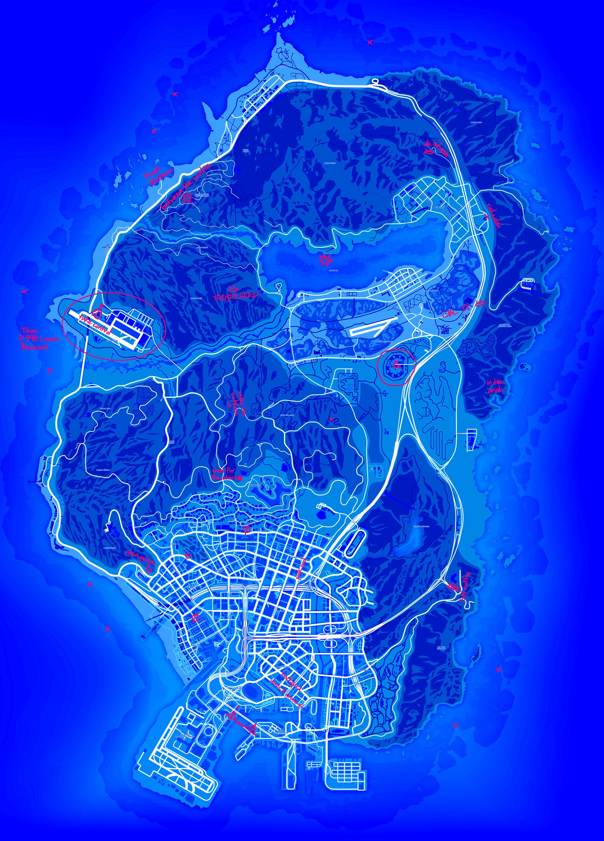 Gta V Collector S Edition Map Mrbossftw On Twitter: "The #Gtav Blacklight Map Version Is Awesome!  Http://T.co/Jxydiiyymo" / Twitter