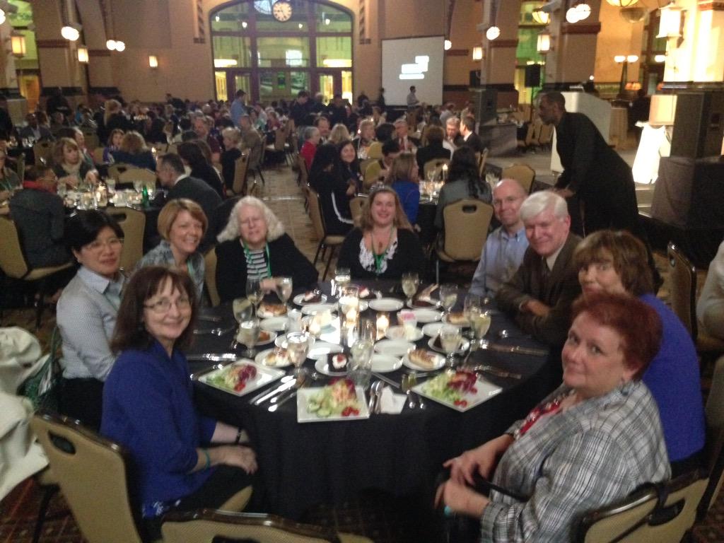 DMMcPhee's tweet photo. Having fun and good food @ SW Distance Ed Conference w Fordham GSS folks & Dean Nancy Smyth! #swde2015 #fordhamGSS http://t.co/GBTsxlQgQy