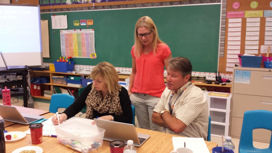 StJosephTilCS's tweet photo. A great day with St. Ursula teachers deepening our knowledge of fractions.  Learning and #collaborating. #sccdsb http://t.co/rpG5fBFMkk