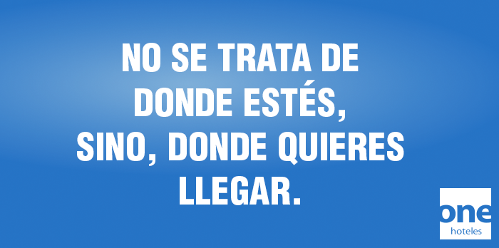 onehoteles's tweet photo. #ActitudONE La cuestión es fijar metas… http://t.co/WSxRprN2ZR