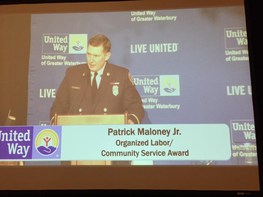 UnitedWayofGW's tweet image. Patrick Maloney Jr. UWGW/Organized Labor Community Service Award! #TakingStepsTogether