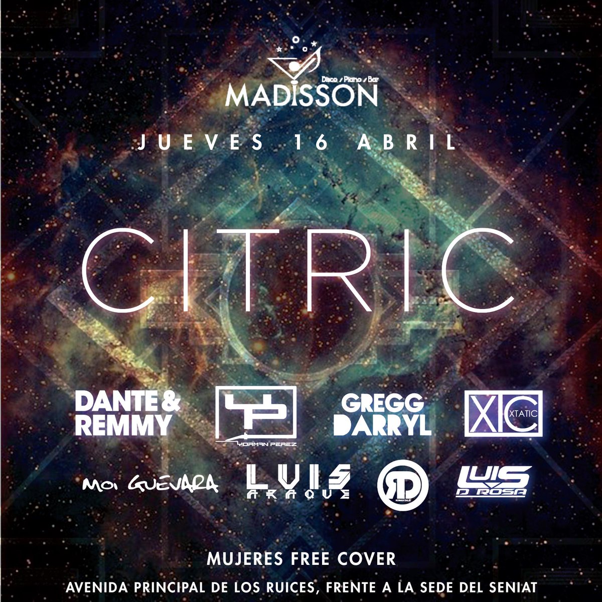 Dj_YormanPerez's tweet photo. A pocas horas !!! CITRIC @Rumbacaracas @Klinksmusic @yuyeCelis @underbeatsdj @g_electronicdjs @GroupWestMusic http://t.co/GU1paXqoSD
