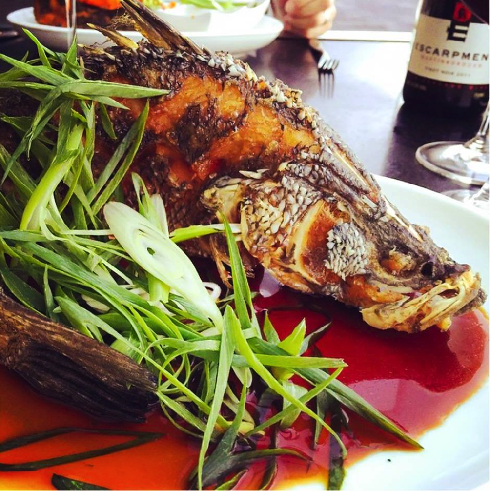 Enjoy the ultimate Friday long lunch with our whole baby #barramundi: 3220 2202 #jellyfishrestaurant