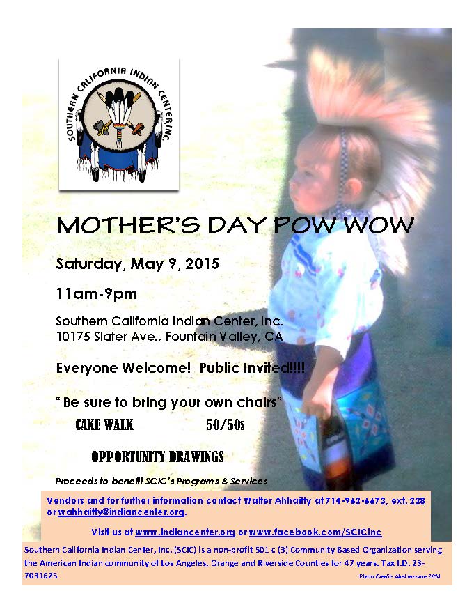 Come visit us next month at our Corporate Office in Fountain Valley for our Mother's Day Pow wow on May 9th