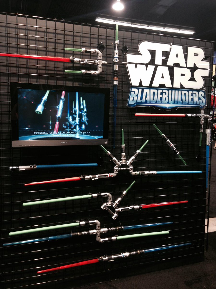 Hasbro's tweet photo. It’s every Jedi’s dream to build their ULTIMATE lightsaber! Now you can with BladeBuilders! #SWCA #HasbroSWCA http://t.co/4RBboPsjjz