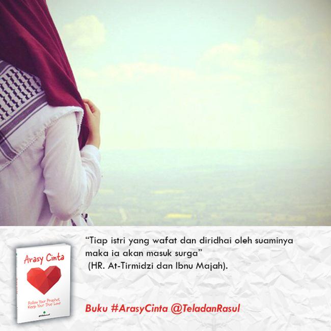 Istri shalehah,berusahalah tuk menggapai Ridha Allah &amp;ridha suami.Buku #ArasyCinta di Gramedia '`;;;