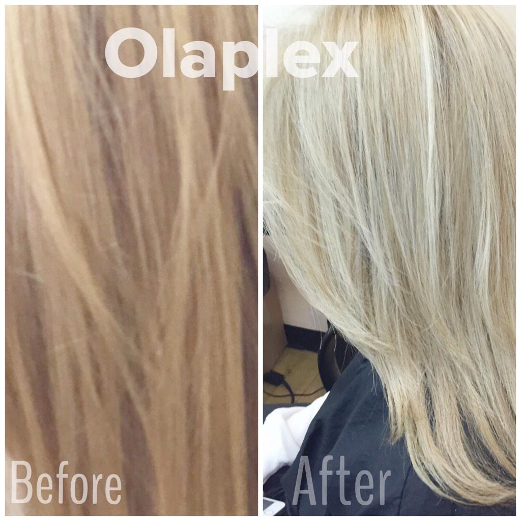 Ellebangs's tweet photo. Before and after @olaplex on my client today #ellebangs #highlights @redken5thave toner http://t.co/DfUyMfmHB0