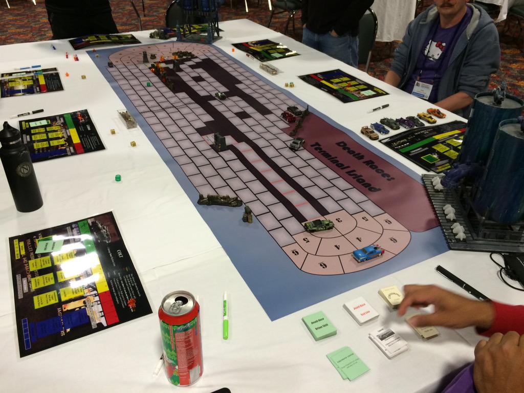 ConclaveofGamer's tweet image. Oh, the carnage! Death Racing at #CoG15.