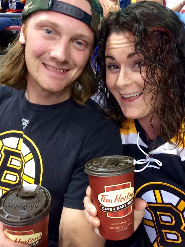Thankyou @FlaPanthers for giving #Canadianfolk some goodness at the game #floridaLove @NHLBruins @sauceworthy58 #Tims