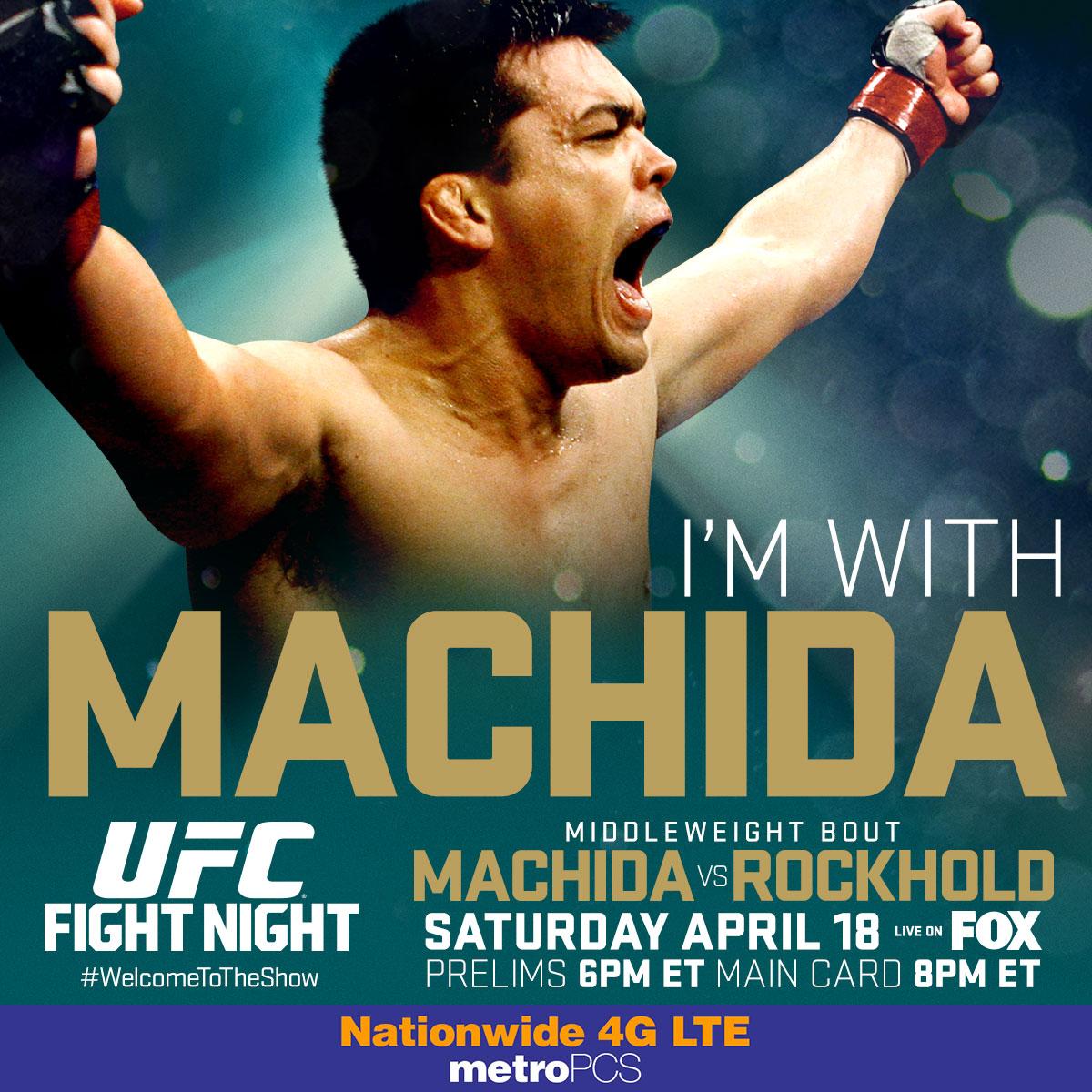 ufc's tweet photo. RT if you're w/ @LyotoMachidafw this Saturday at #UFCNewJersey! LIVE on FOX | Action starts at 6/3pm ETPT @MetroPCS http://t.co/Y6DgICLygr