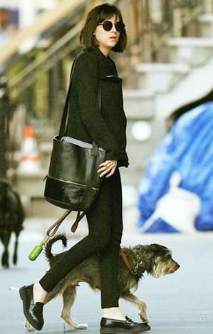 TuChristianGrey's tweet photo. Hoy sí salió a pasear Zeppelin. #DakotaJohnson #TeamZeppelin http://t.co/m7EhYZJP14