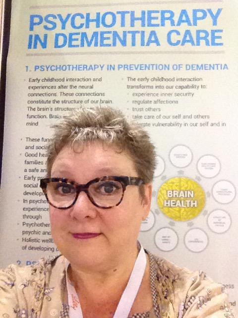 My poster is about prevention, psychotherapy after diagnosis and psychotherapeutic long term Care #ADI2015 Perth
