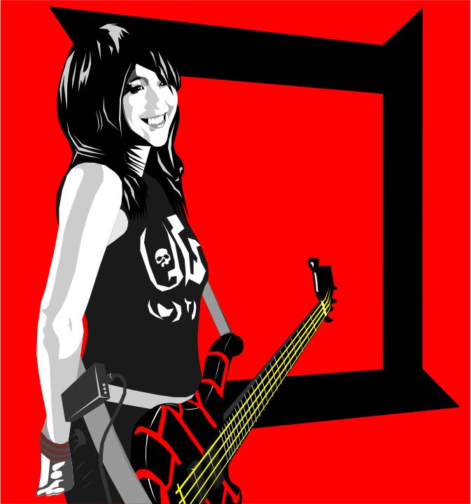 kotakband_'s tweet photo. Keren bro @JohnSajaMo: Practicing #CorelDrawX4 using one of my fave bass player pict chua @kotakband_ http://t.co/gfhLs1qUh3"