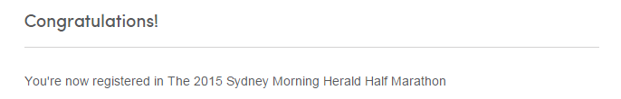 MartinClaassen's tweet photo. @HalfMarathonSMH Just entered!! Excited for my first Aussie half marathon! http://t.co/qFYVuHrNgv