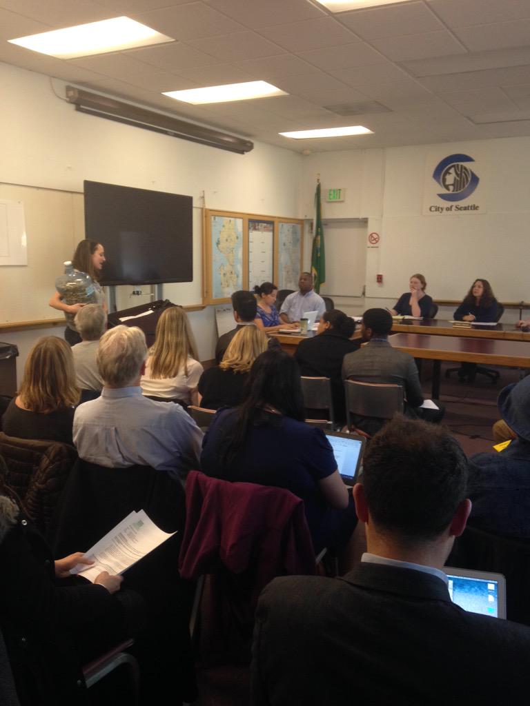 students4oceans's tweet photo. Great speech at @Women_and_Fish for the @SeattleParks hearing about #cigaretteban in Seattle!! http://t.co/ubK7nwM7eF
