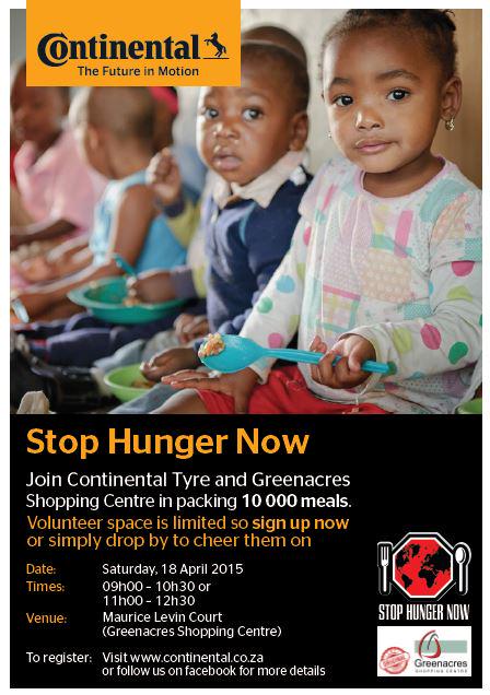 ContiPartner's tweet image. What are you doing this weekend? #StopHungerSA #ContinentalSA #ContiPartner