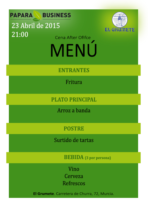UPTAMurcia's tweet photo. Networking!! Si eres emprendedor o autónomo, no lo pienses y únete a la experiencia Papara Business. Cena (opcional) http://t.co/Wr3OG3HXGs