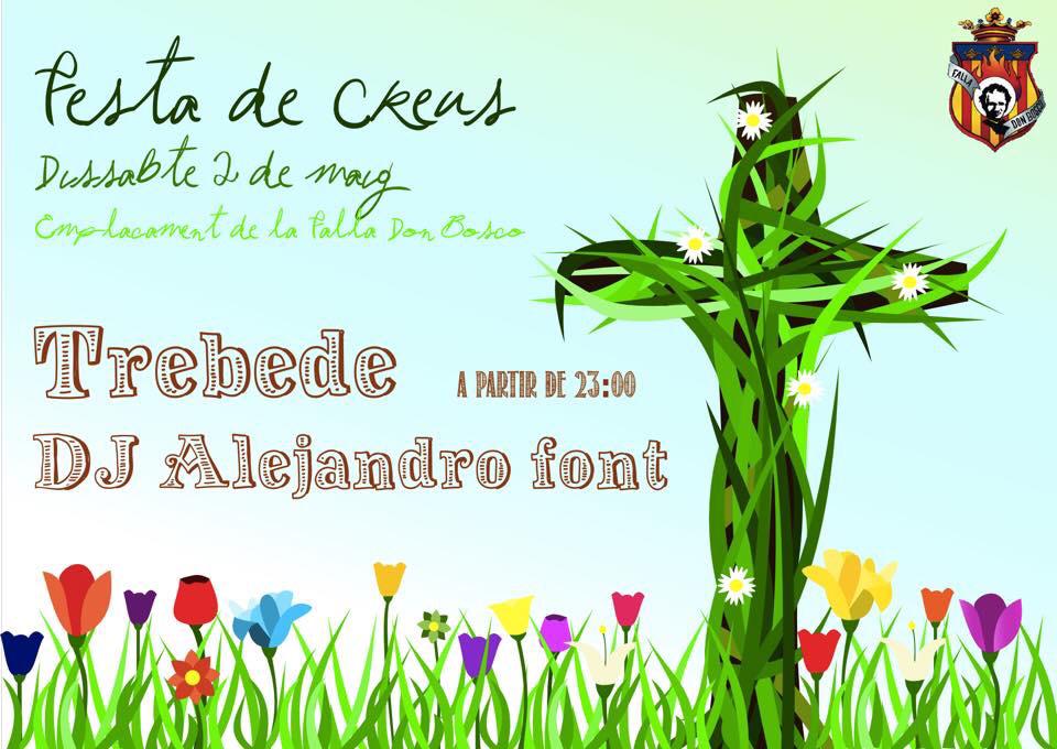 El 2 de maig teniu una cita a partir de les 23h amb TRÉBEDE y Dj Font!!! Vos esperem!!! @FontAFM #festa #creusdemaig