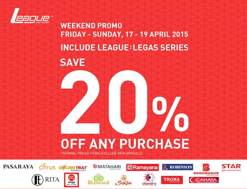 TRONAGROUP's tweet photo. @leagueindonesia Save 20% from 17-19 April 2015 at TRONA Department Store @Jamtos &amp; @trona_jpm, Must buy! http://t.co/9u2keS8noH