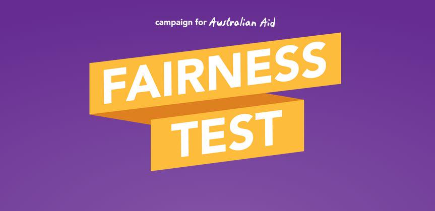 WorldVisionAus's tweet photo. Aussies are the type to believe in a fair go. Take the #SaveAustralianAid Fairness Test: http://t.co/3u1vgFLuoG http://t.co/J9QV2Ho9tU