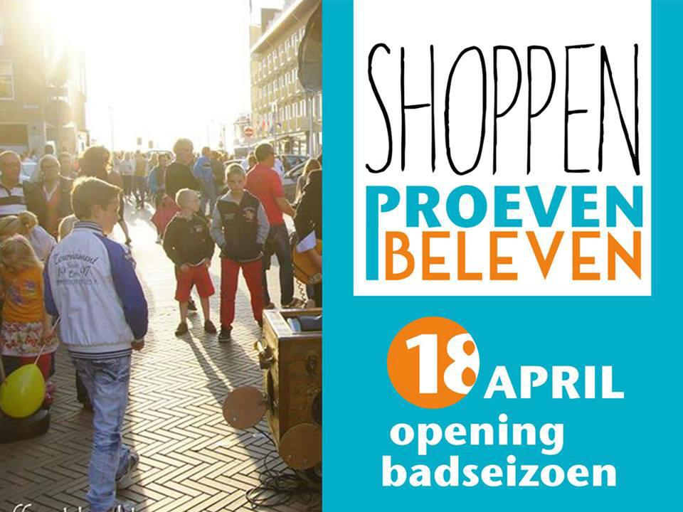 Opening badseizoen in Zeezijde Katwijk op zaterdag 18 april. Shop, proef en beleef de zomer in het centrum #katwijk