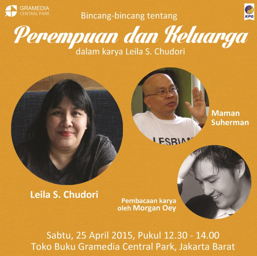 penerbitkpg's tweet photo. Bincang2 bareng @leilaschudori @maman1965 @MorganOey di @gramediaCP tgl 25 Apr jam 12.30 yuk, Tuips :) http://t.co/vfKFf6jyh5