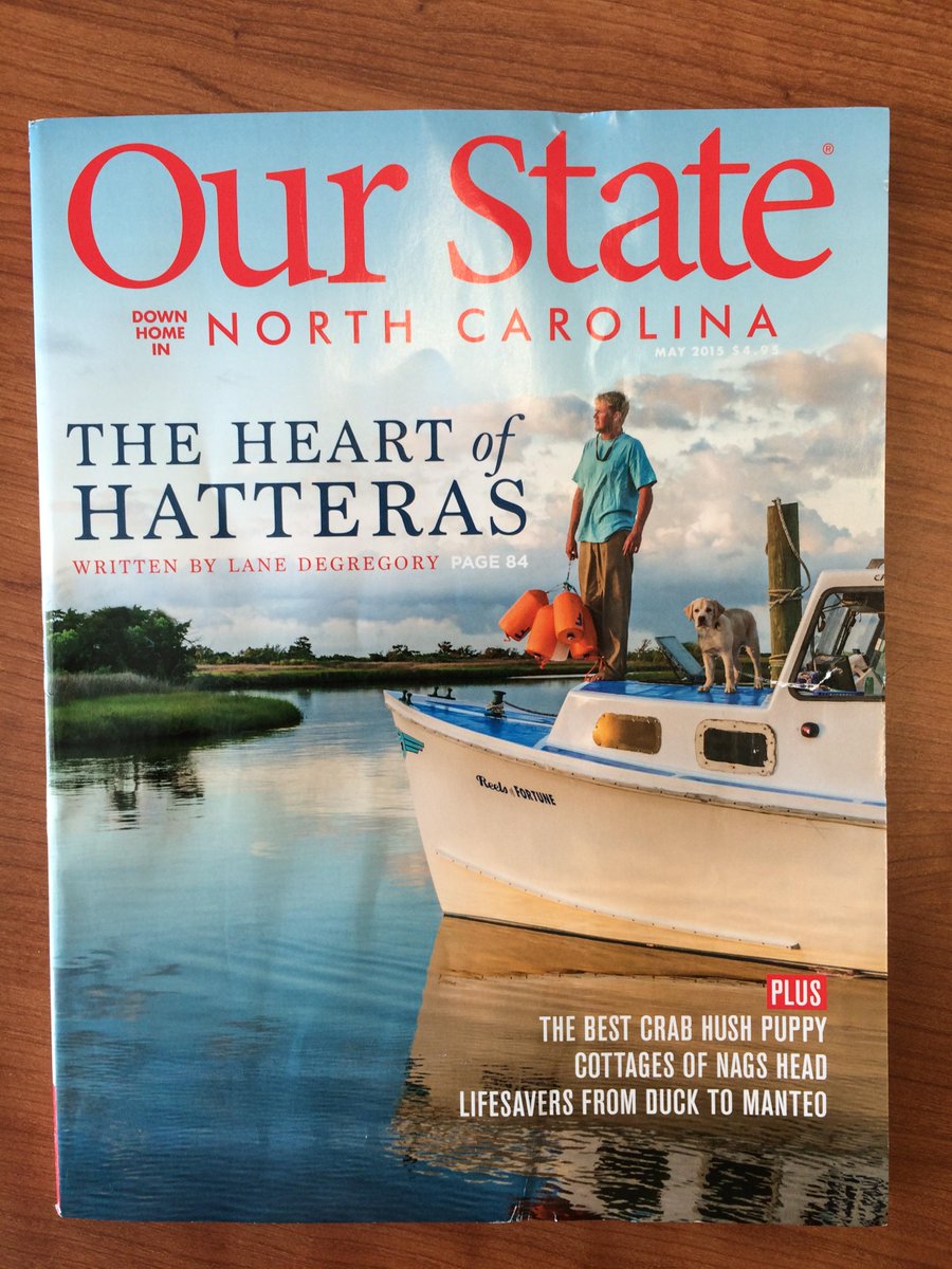 OuterBanksCatch's tweet photo. Congrats to our friend Jake Griffin from #Wanchese for making the cover of @ourstatemag - #OBX http://t.co/dDno84AtAi