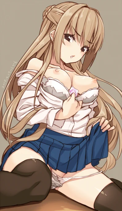 紐パンにしてみたり 