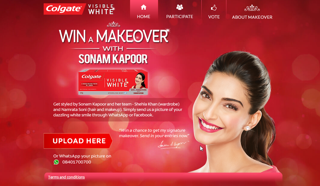 SonamKapoorCafe's tweet photo. Great response to @sonamakapoor's #ColgateVisibleWhite MakeOver Contest ! Participate there - http://t.co/tiOVzv63hA http://t.co/te5vbTbPjf