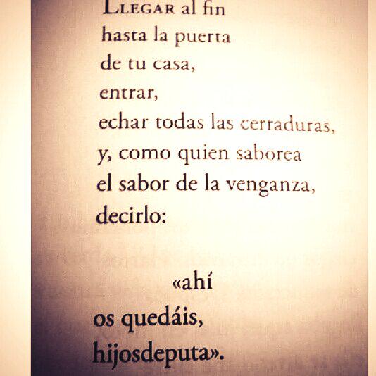 Ahi os quedais...hijos de puta!