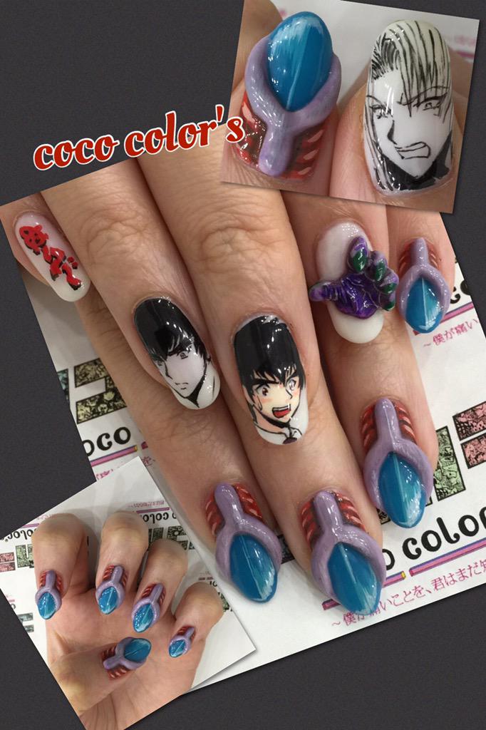 ああー、痛ネイルオーダー ゆみ@痛ネイルキャラネイルのネイルデザイン[No.8764528]｜ネイルブック