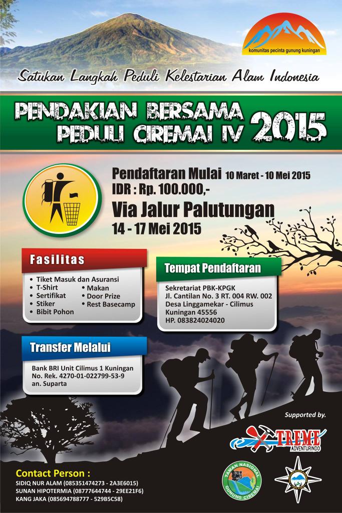 OmarHidayat's tweet photo. Kurang dari sebulan Go to PBPC IV via palutungan, mari bergabung.. @KabarPetualang_ @InfoCiremai @infopendaki http://t.co/q8ePtncoLR