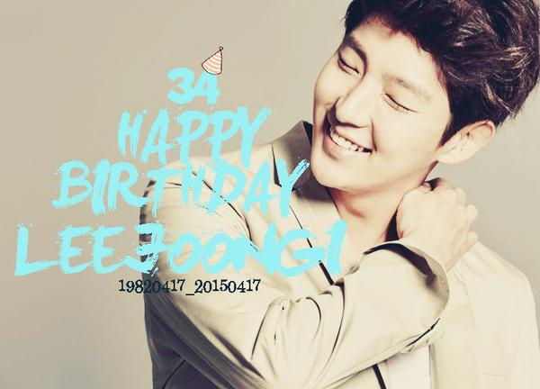 Happy birthday to my Lee Joon Gi Oppa <3 <3 