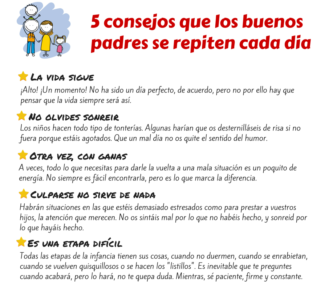 5 #consejos que los Buenos #padres se repiten a diario