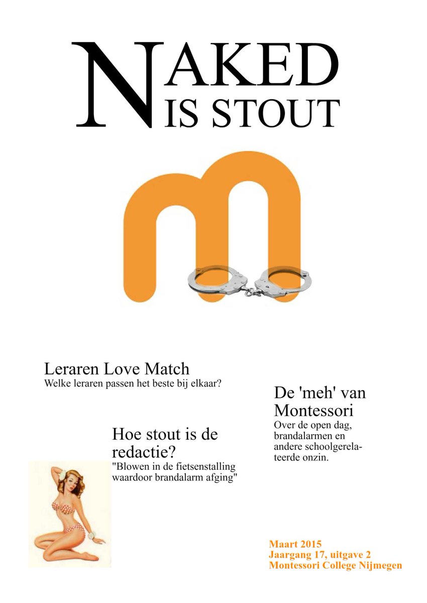 Montessori Nijmegen <a href="/verbaasjezelf/">Montessori College</a> gefeliciteerd met jullie award: Beste Column! Complimenten aan #Naked! #SchoolMA15