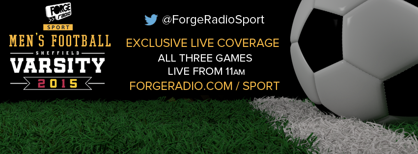 SportsDesk's tweet image. We are live! Tune in at forgeradio.com/sport to hear from our pitch side reporters of @ShefUniFootball #suvarsity