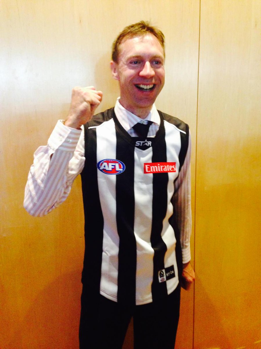 miketomalaris's tweet photo. The newest member for @CollingwoodFC has officially been inducted. @thejensie http://t.co/nadkJPQ0aC