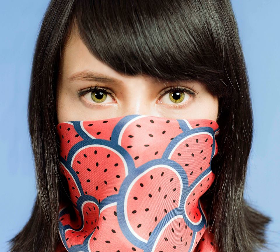 kitsune_japan's tweet photo. レッツSpring Shake! #MaisonKitsune #SpringShake #スイカ http://t.co/abJDKvatMn