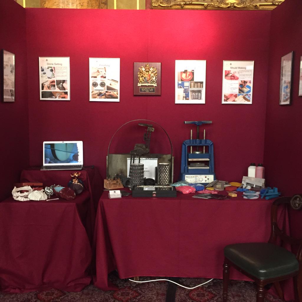 We're ready to go at the Make your mark exhibition in the goldsmiths hall we hope to see you here #MakeYourMarkLondon