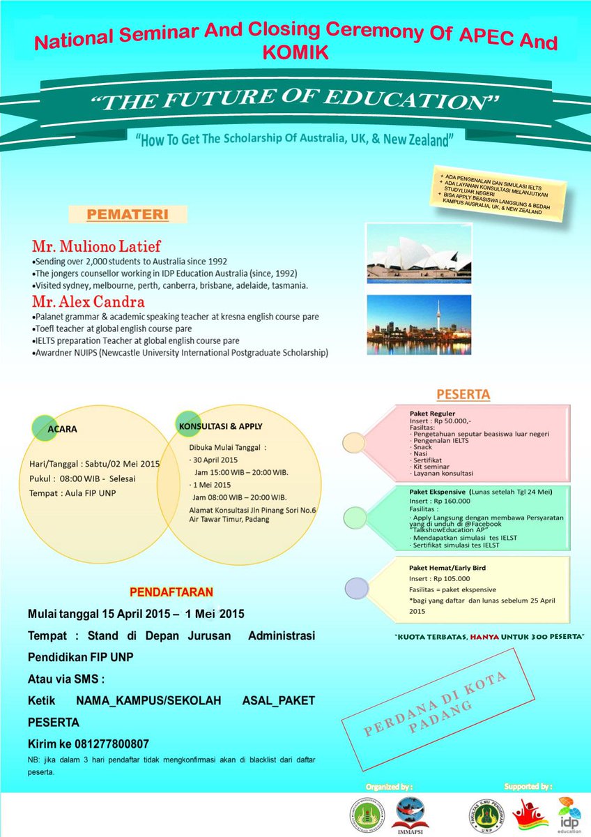 Mohon retweet nyo min <a href="/InfoUnand/">Info Unand</a> National Seminar and Closing Ceremony of APEC and KOMIK. Perdana di Padang!!!