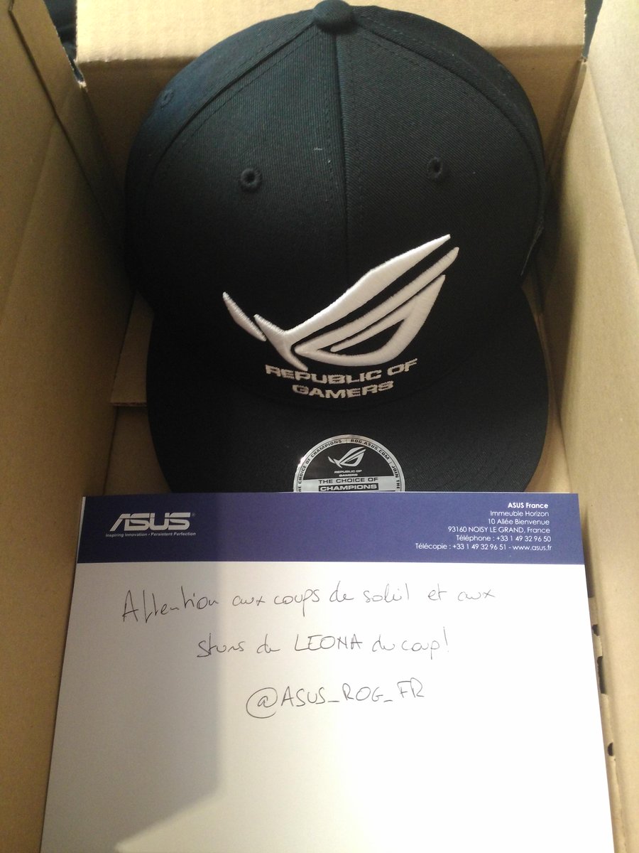 ASUS_ROG_FR's tweet photo. Voilà pour toi @ShLaYa ! D'ailleurs on en fait gagner 10 ce WE, il suffit de Follow &amp; RT, tirage au sort lundi, GL !! http://t.co/tFLEMowqS8