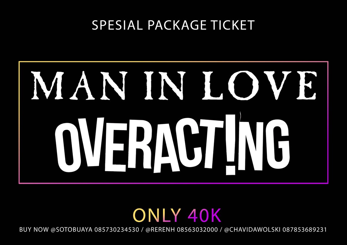 Ada promo spesial dari dua show tersebut. Dgn membayar tiket promo seharga 40K kalian bisa nonton kedua show tersebut