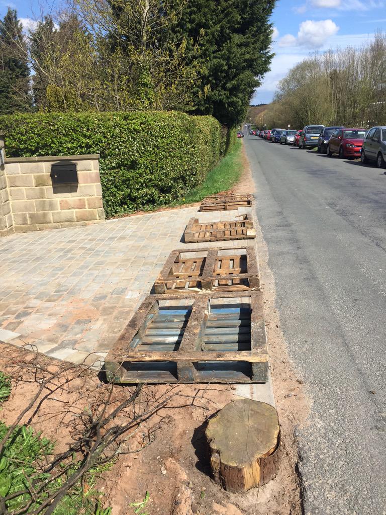 Perhaps a little childish? But we've only just had the drive re-done at large cost.#nooneusingmydriveaspassingplace