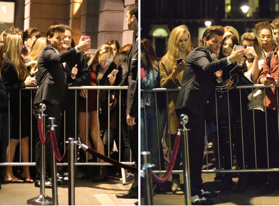 OneDream1D__'s tweet image. Louis with fans last night! #3