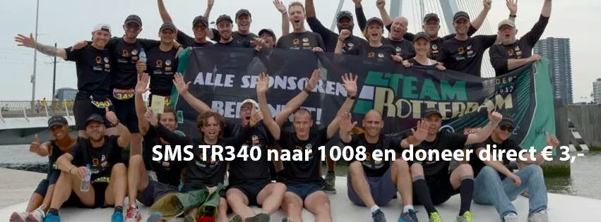TeamRdam's tweet photo. Steun @Stg_Roparun  en help mensen met kanker via Team Rotterdam. SMS TR340 naar 1008 en doneer € 3,-. http://t.co/YMcZzIekNS