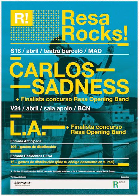 joyridemx's tweet photo. ¿Quieres ver a @CarlosSadness mañana sábado 18 en Madrid?Haz RT y entrarás en el sorteo de tres entradas individuales http://t.co/9FwpiTcc3D