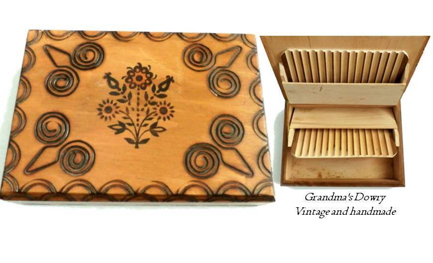 GrandmasDowry's tweet image. Wooden Cigarette box @GrandmasDdowry etsy.me/1t6Hi8K via @Etsy #vintagemambo  #alexamigos  #hepteam