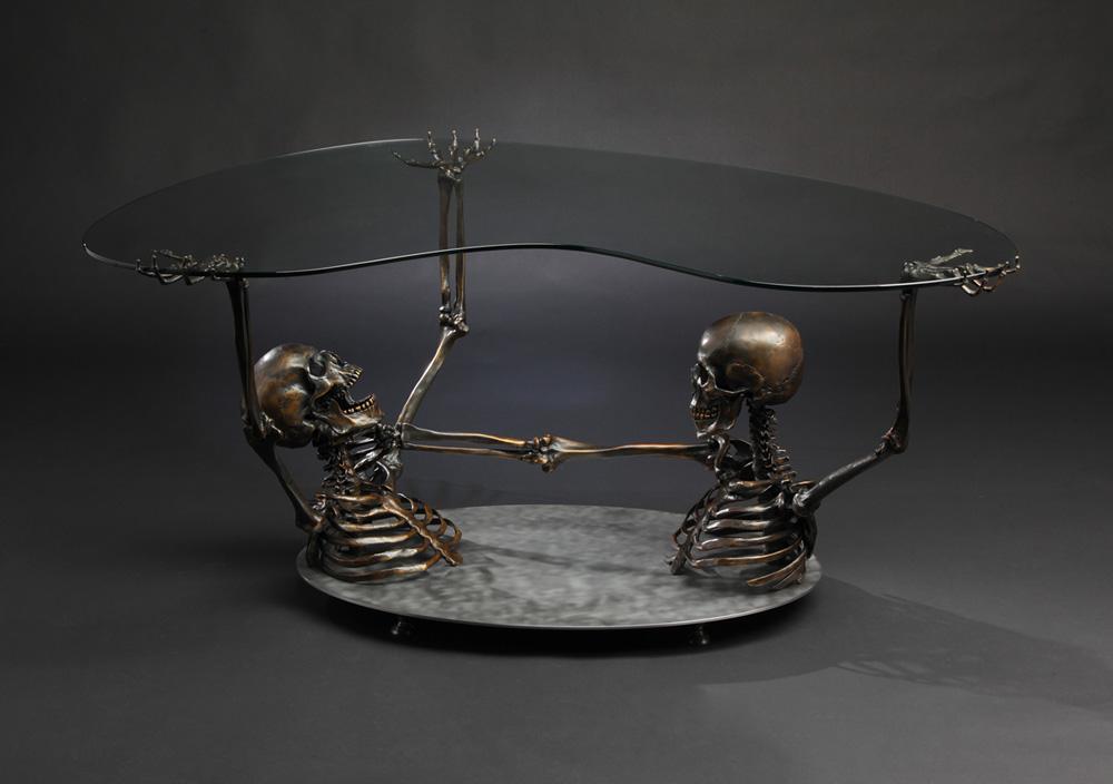 RawSteelChopper's tweet image. Check out this awesome table ive been welding up for Raven Armoury,  #fullthrottle #bespoketable #skeleton