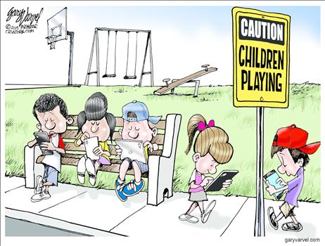 KeyDataElection's tweet image. #HappyFriday enjoy another #politicalcartoon RE #kidsthesedays #iphone #ipad #samsung #apple #recess #playground